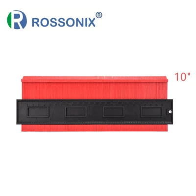 10 inch Red Rossonix пластиковый профиль копировальный Калибр 5 дюймов 10 дюймов форма контурный Калибр Дубликатор стандартная ширина Деревянный инструмент для маркировки тилинга Ламин - Цвет: 10 inch Red