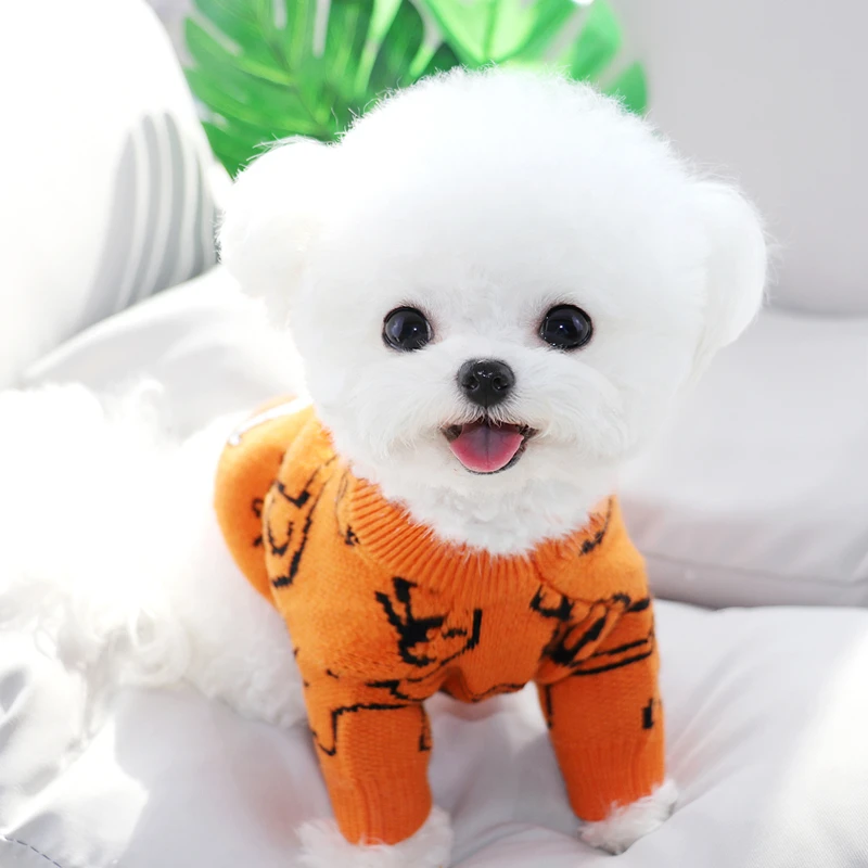 

Cute Elephant Puppy Sweater Pet Autumn and Winter Clothes Cartoon Dog Clothes Teddy Warm Clothes Bichon Soft Pullover