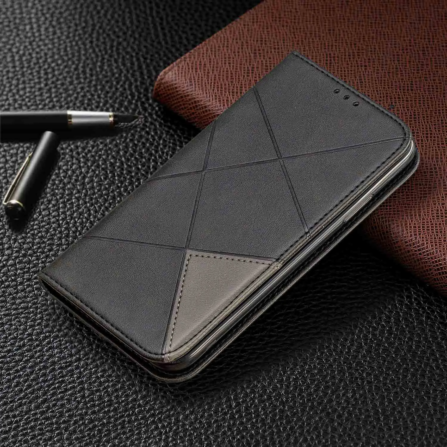 Черный Чехол для redmi note 8 T, Магнитный кожаный чехол для Xiaomi redmi note 8 t 8 T, чехол для Xiaomi redmi note 8 T, флип-кейс, чехол для redmi note 8 t, чехол s - Цвет: Черный