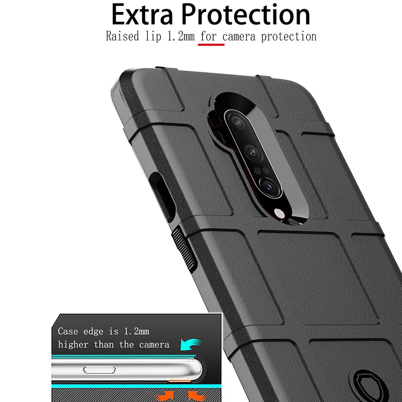 Shockproof For oneplus 7t Pro Case Armor Anti-shock Soft Bumper phone Cover case one plus 7 pro |