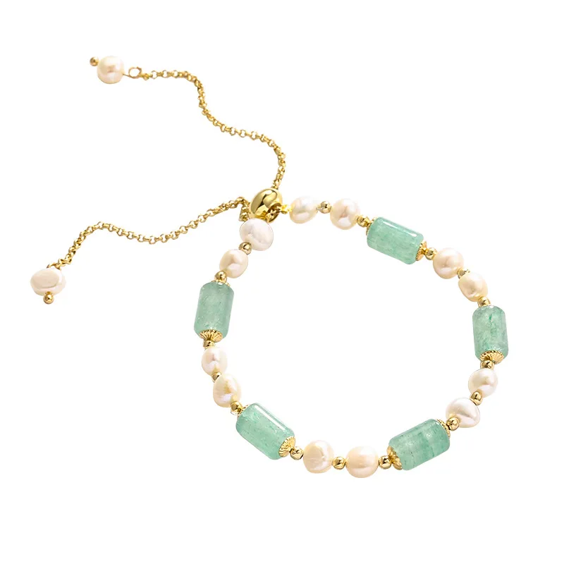 

Instagram niche high-end light luxury retro bracelet freshwater pearl personalized bracelet female fashion chalet bracelet acces