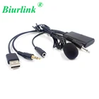 Автомобильный Универсальный музыкальный плеер Bluetooth с разъемом AUX, 3,5 мм, кабель микрофона для Volkswagen Peugeot, BMW, Toyota, Hyundai