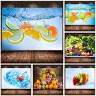 Картина на холсте, с изображением фруктов и еды, для украшения кухни, дома, для столовой, ресторана, без рамы