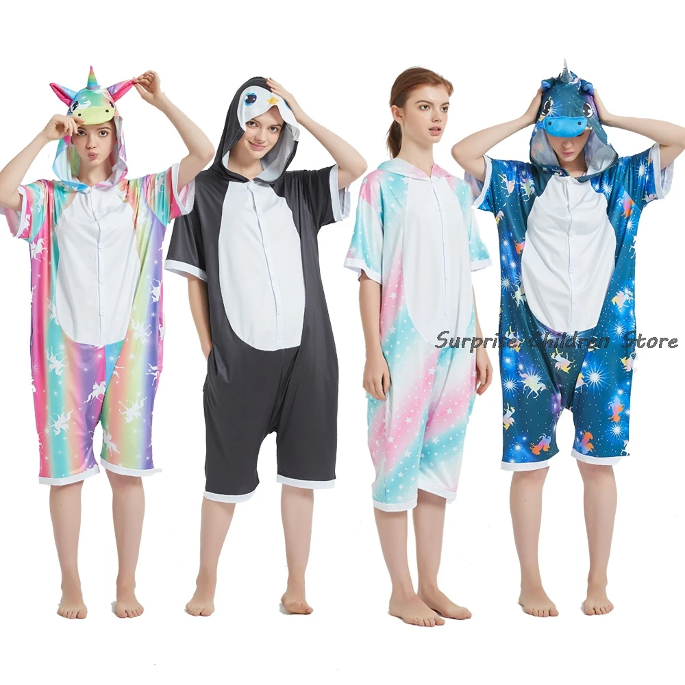 Кигуруми пижамы для мамы и детей комбинезон милая цельная Пижама пижама с