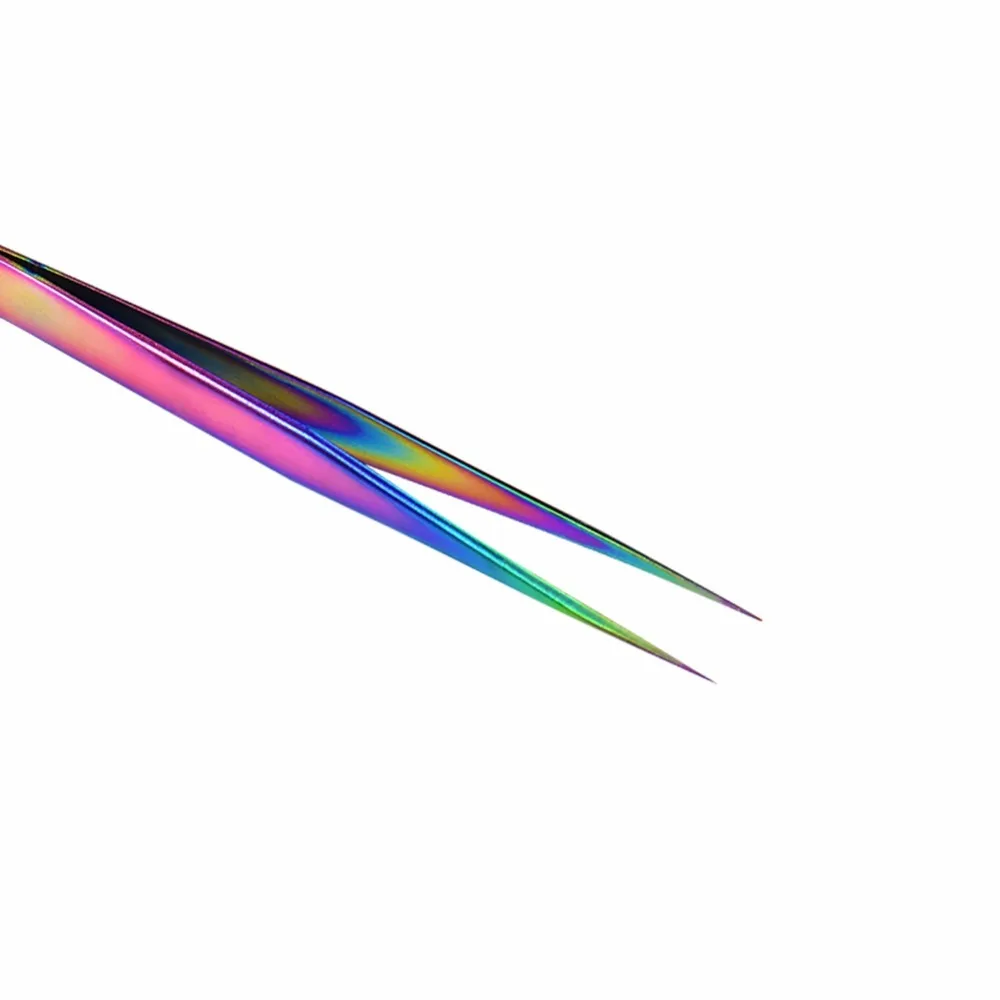 BeautyBigBang Радужный пинцет для ногтей, инструмент для маникюра, инструмент для дизайна ногтей, аксессуары для ремонта, инструменты для наращивания ресниц