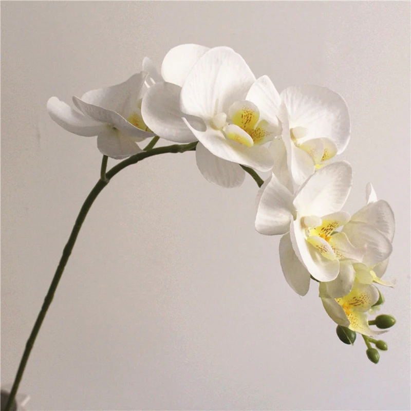 1 шт. Реалистичная искусственная Орхидея бабочка 7 головок поддельный цветок DIY