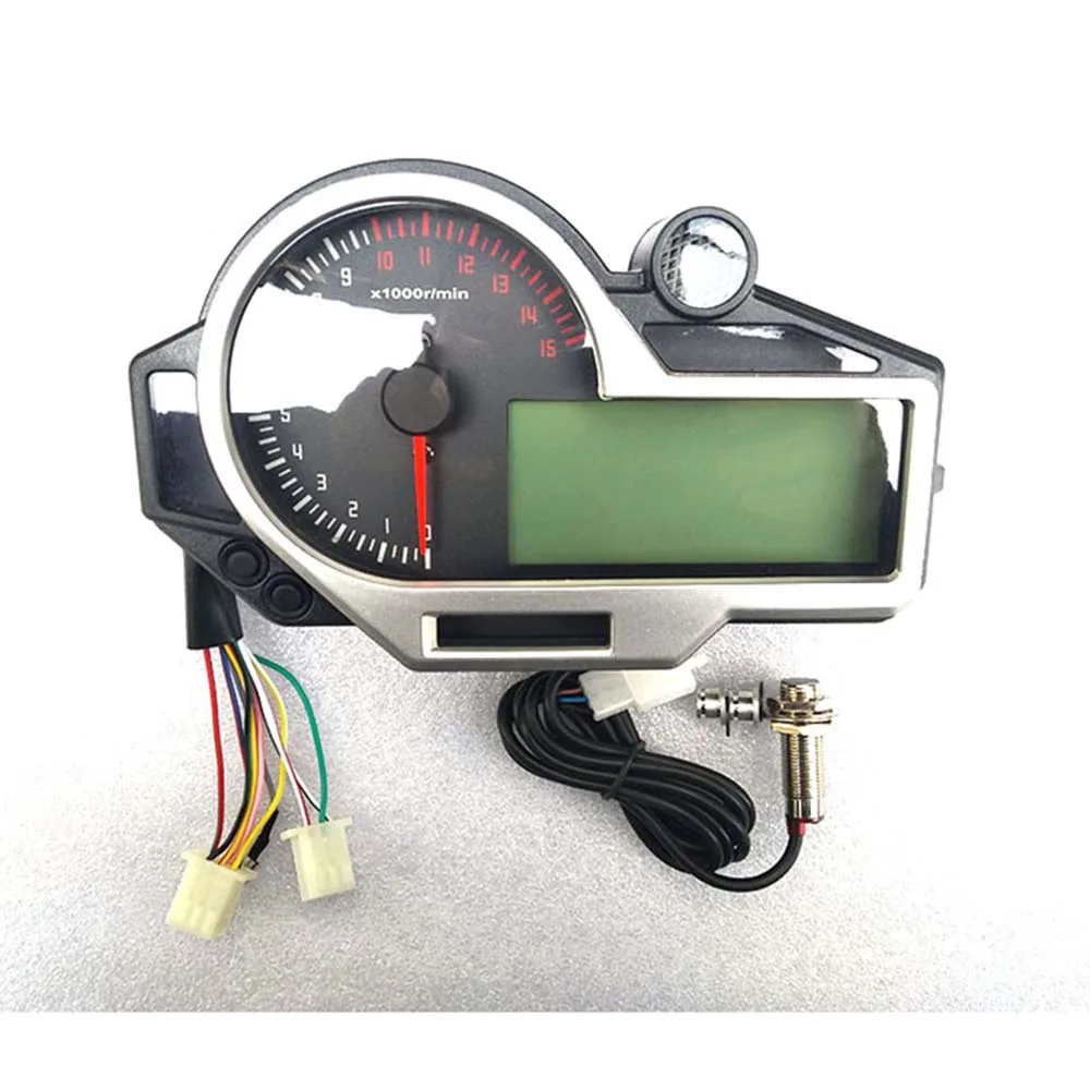 TKOSM мотоциклетный цветной светодиодный ЖК-дисплей N 1-6 файлов цифровой спидометр