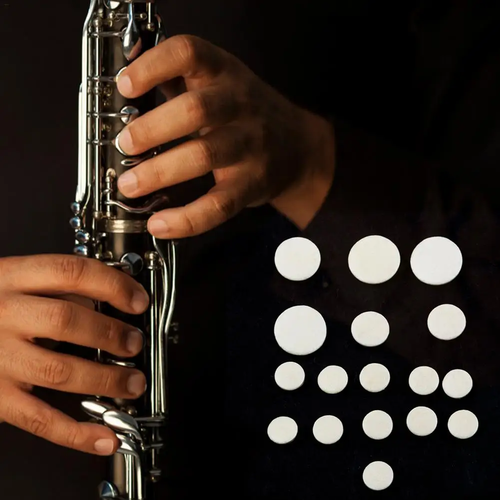 17 шт. кларнет колодки кожаными накладками музыкальный предметов разных размеров