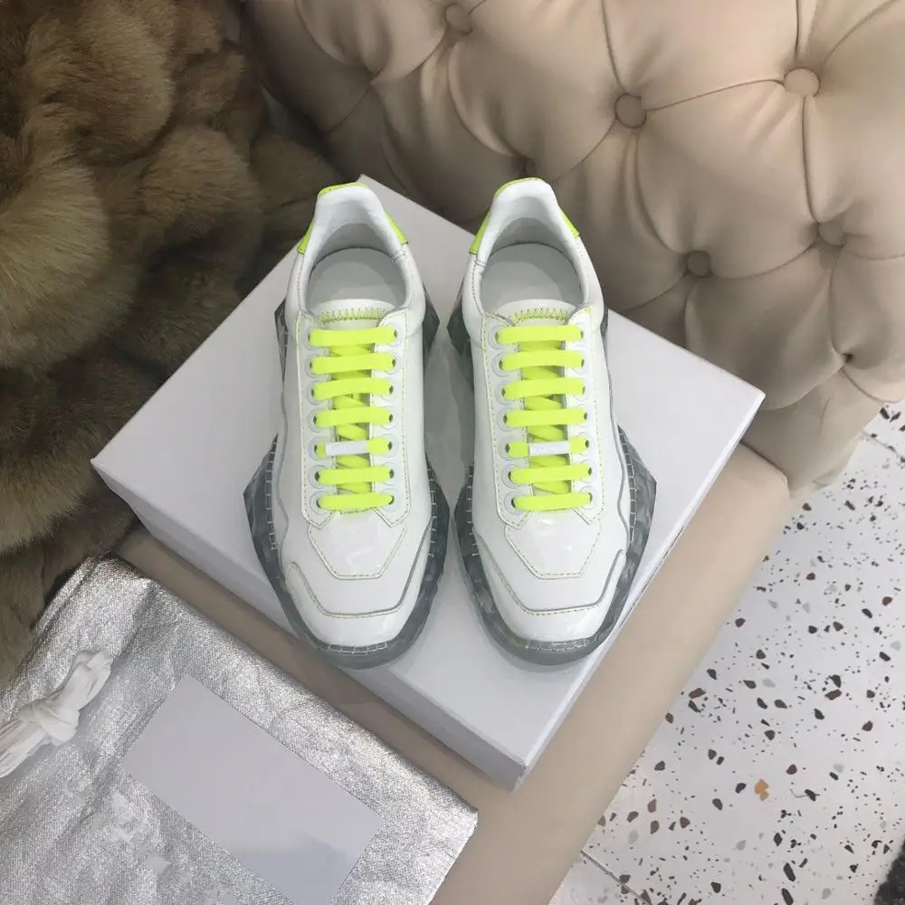 

2020 Spring Woman Shoes Fashion New Flats Casual Shoes White Sneakers Genuine Cow Leather Flat Platform Shoes Zapatos De Mujer