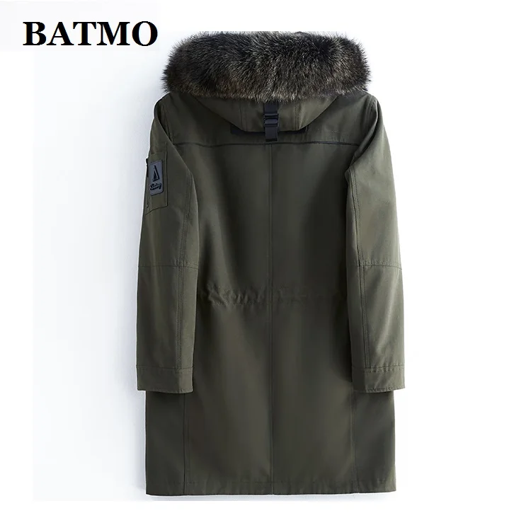 Парка BATMO мужская с воротником из натурального меха енота подкладкой норки и