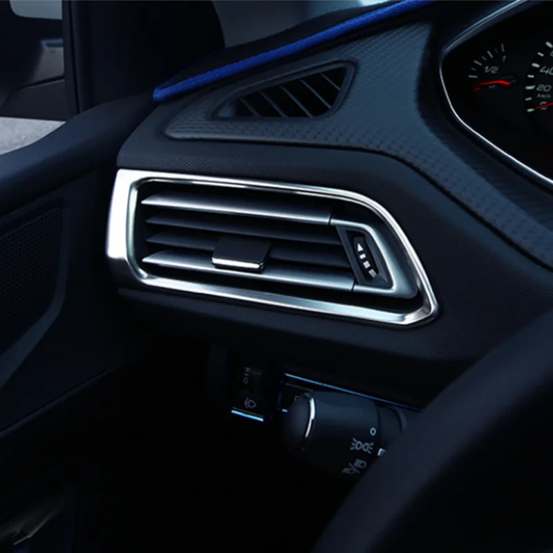 

SBTMY для Peugeot 308/308s 2014-2017 второго поколения T9 SW Передняя обе стороны крышка выпускного отверстия кондиционера из нержавеющей стали