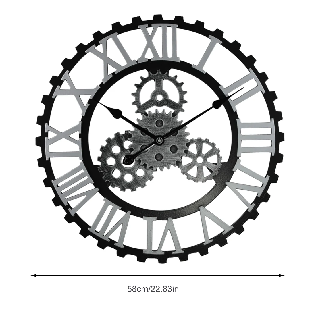 Хит 24 см 58 Ретро стиль римские пустотелые часы бесшумные настенные для дома