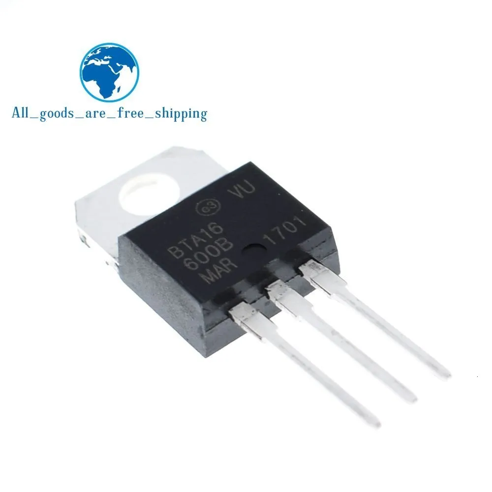 10 шт. BTA16-600B-220 BTA16-600 TO220 16-600B BTA16 600V 16A симисторов и