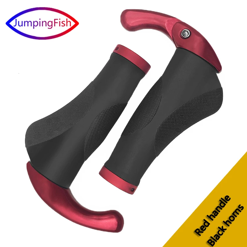 

JumpingFish Comfy Bicycle Grips TPR Rubber Integrated MTB Cycling Hand Rest Mountain Bike Handlebar Casing Sheath Shock