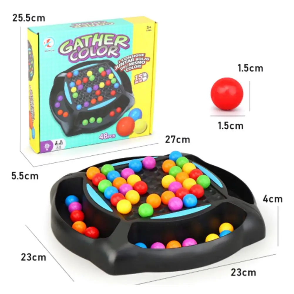 

Kids Toys Rainbow Ball Matching Game Early Educational Color Recognize Board Games Chess Toy Set Boy Girl Intelligent Brain Game