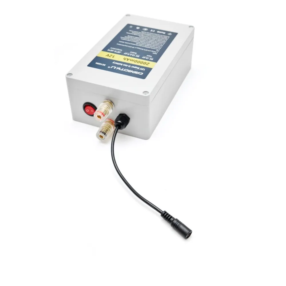 Ёмкость. Li ion аккумулятор 12V литиевая батарея перезаряжаемый портативный