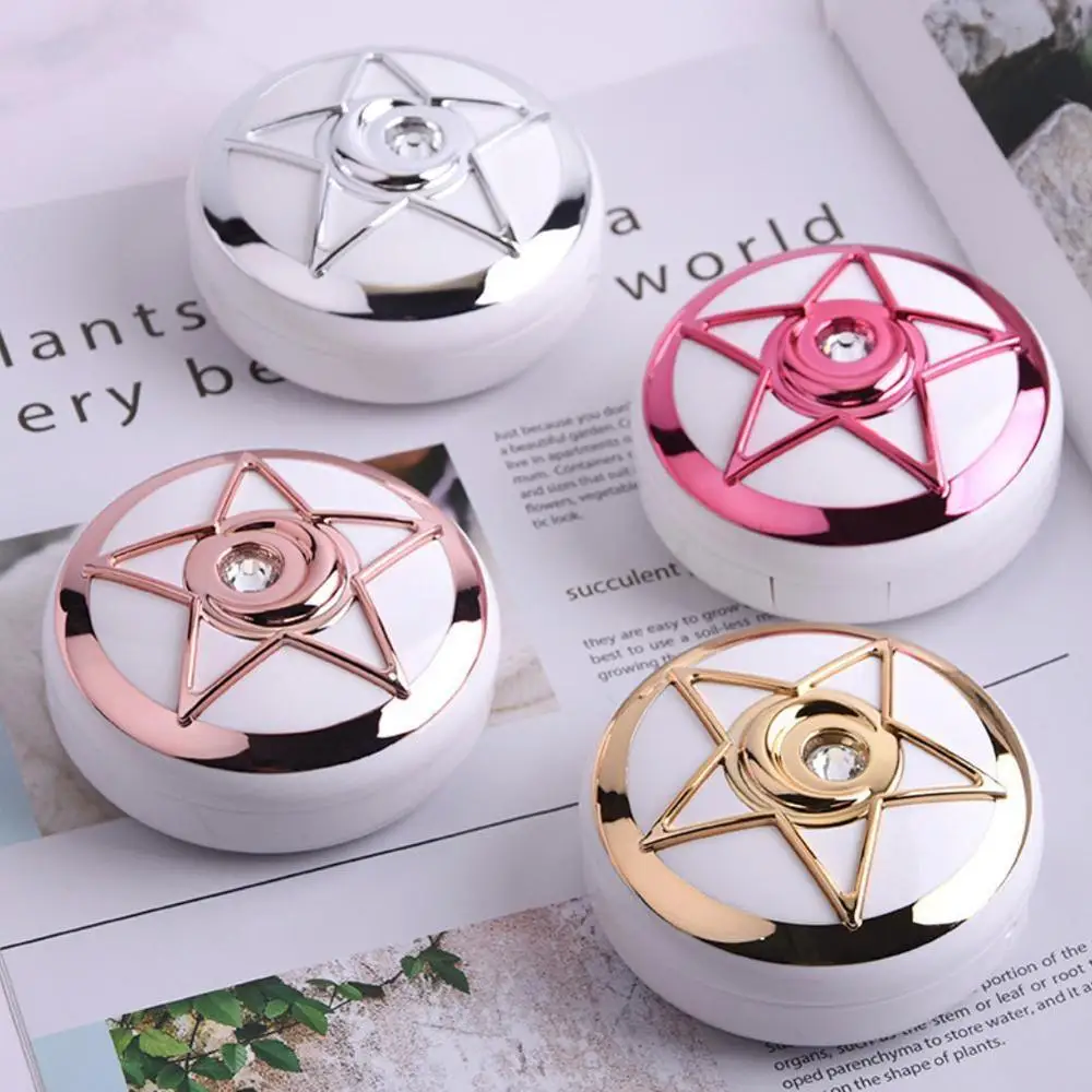 Чехол для контактных линз с круглой звездой чехол ученика контейнер путешествий