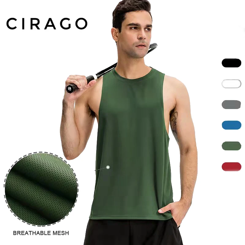 

Mens Sport Vest Quick Dry Running Basketball Fitness Gym Compression Sleeveless Stretch T-Shirt Soccer Cycle Clothes New 2021