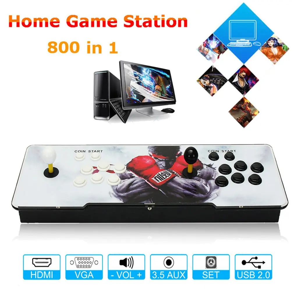 846 Игры Поддержка HDMI VGA Домашний ТВ Аркада игровая консоль набор двойной джойстик