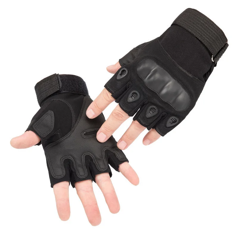 Военные тактические перчатки с полупальцами армейские для велоспорта пешего