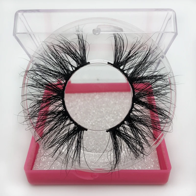 

3D Mink Lashes Natural Soft Volume Handmade 25mm Mink False Eyelashes Square Box Thick Full Strip Lashes Cruelty Free cilios