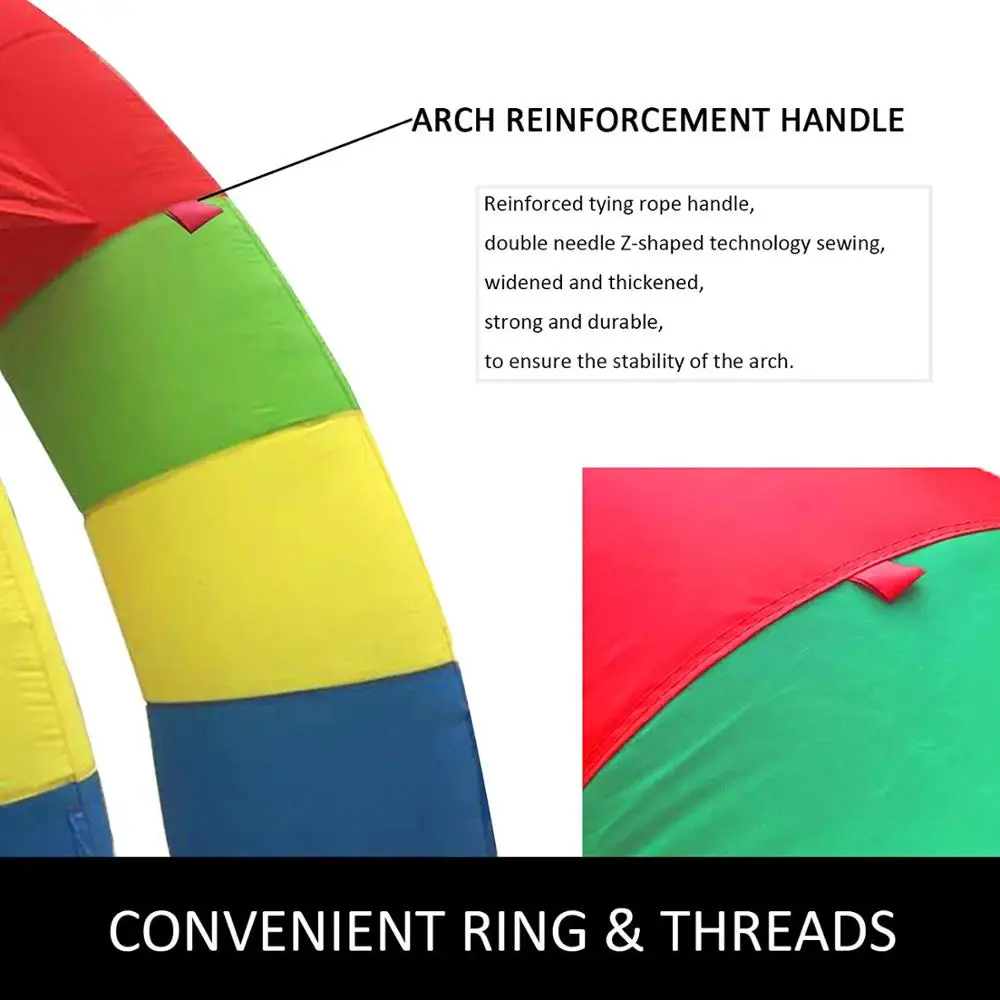 Двойной стенд Двойные арки 370 футов х 13 надувная Радужная Арка С нагнетателем Вт