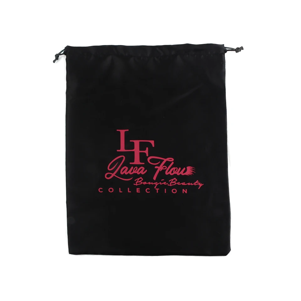 Custom logo printing luxury human hair wig satin packaging bag extend size 28X40cm | Дом и сад