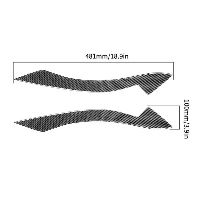 Пара углеродных волоконных фар веко для бровей простая установка подходит BMW Z4 E89