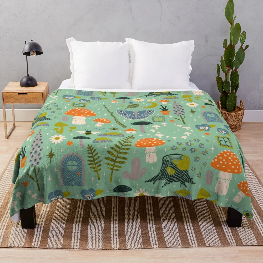 

Fairy Garden Ultra Soft Cozy Throw Lightweight Microfiber Flannel Fleece Sofa All Season Living Room/Bedroom Warm Blanket