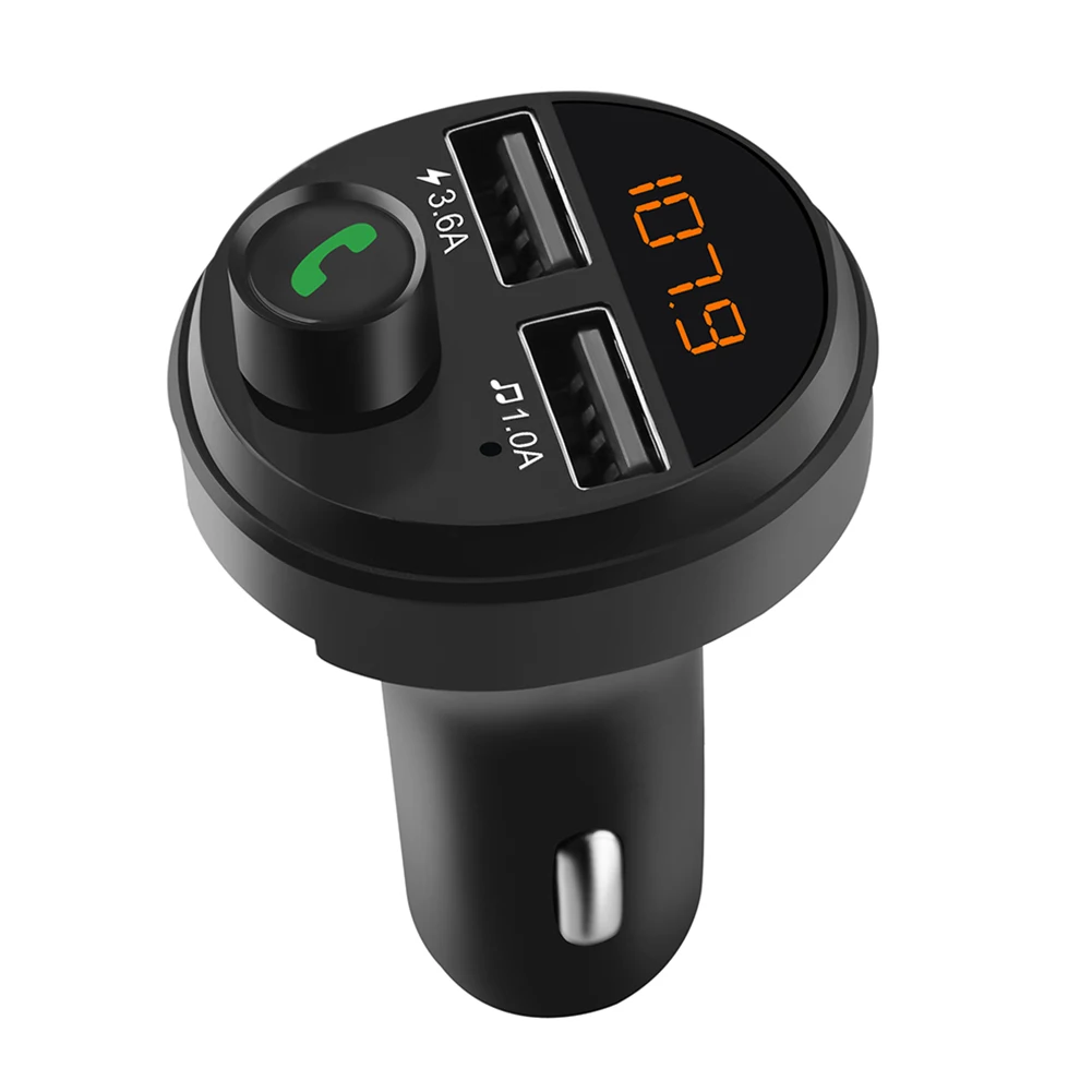 Автомобильный FM-передатчик Bluetooth 5 0 беспроводной комплект громкой связи mp3-плеер