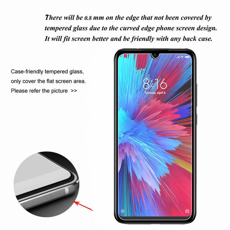 

2Pcs 9D Screen Protector Tempered Glass For Xiaomi Redmi Note 8 9 7 Pro 5A 4X Protective Glass For Redmi 5A 6A 5 Plus 6 Pro Film