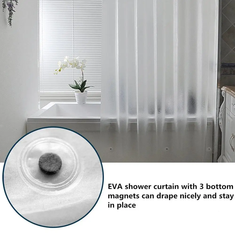 ufriday nordic peva frosted shower curtain semi transparent bathroom curtain modern plastic waterproof thickened bath curtains free global shipping