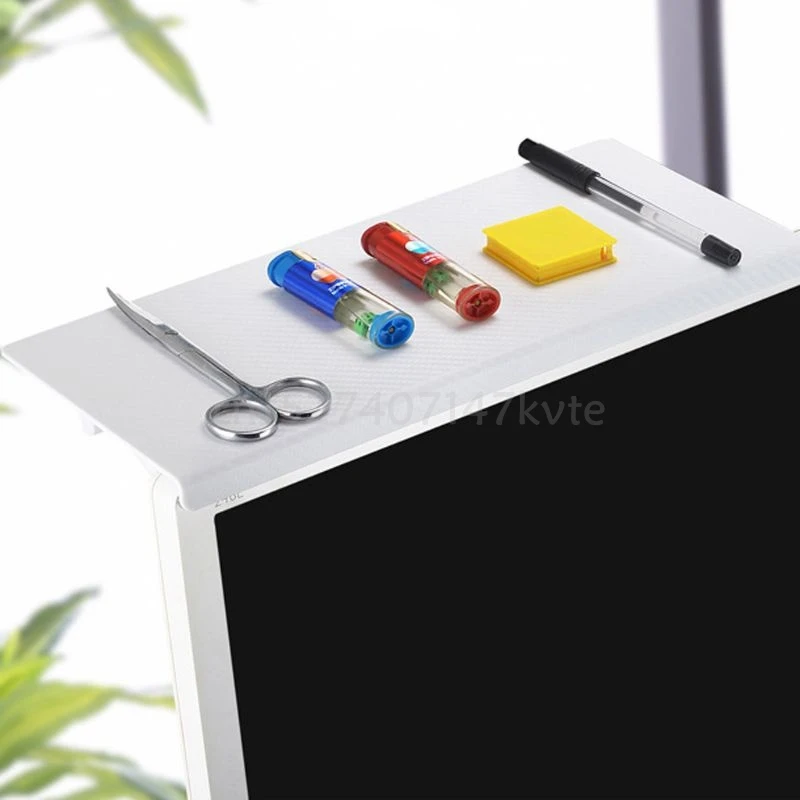 

ABS Storage Holder Desktop Computer Monitor TV Display Riser Stand Rack Home Remote Control Cup Sundries Pen Organizer Shelf