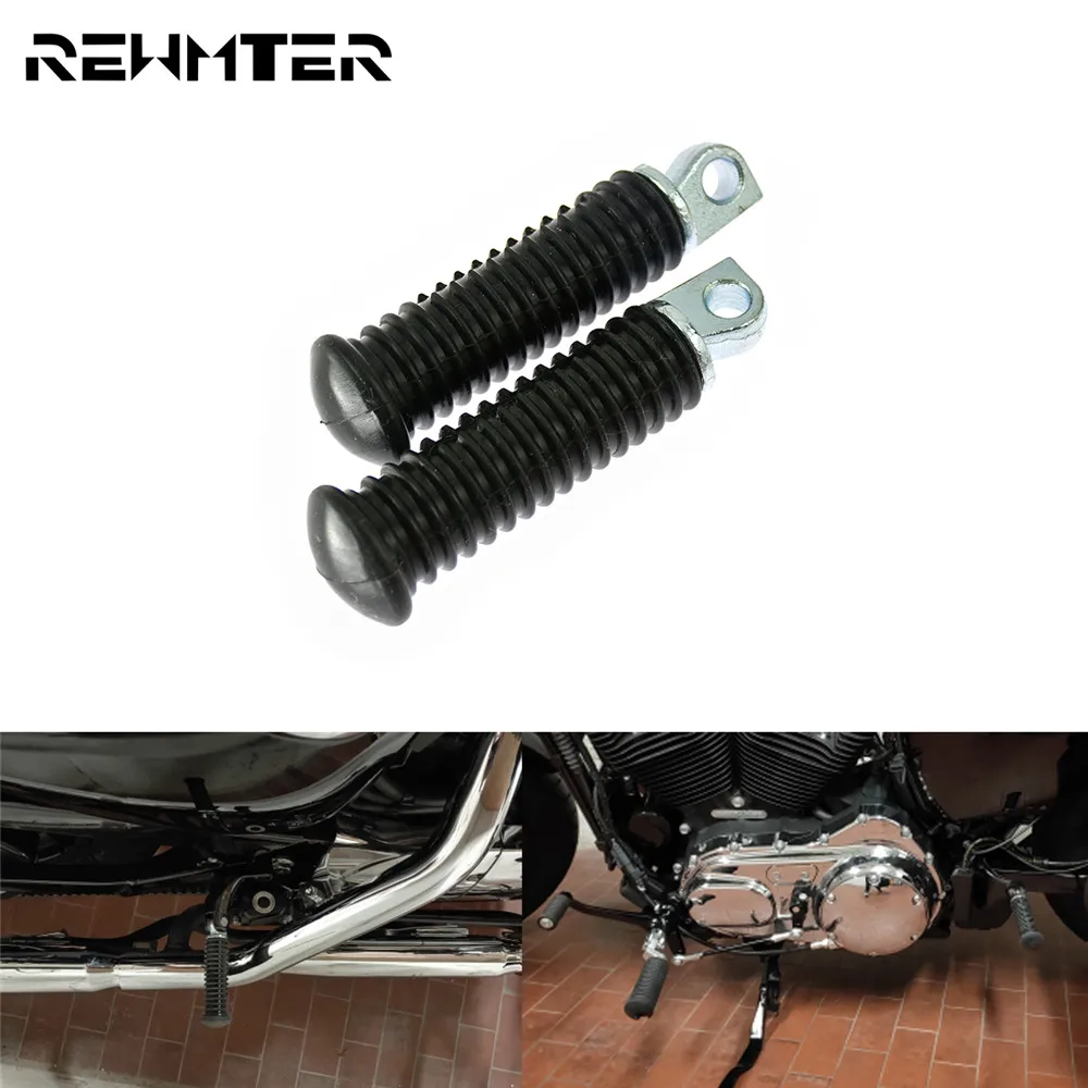 

Motorcycle Black Foot Pegs Footrest Rear Passenger Footpegs Pedal For Harley Sportster Iron XL883 XL1200 48 2008-2017 2018 2019