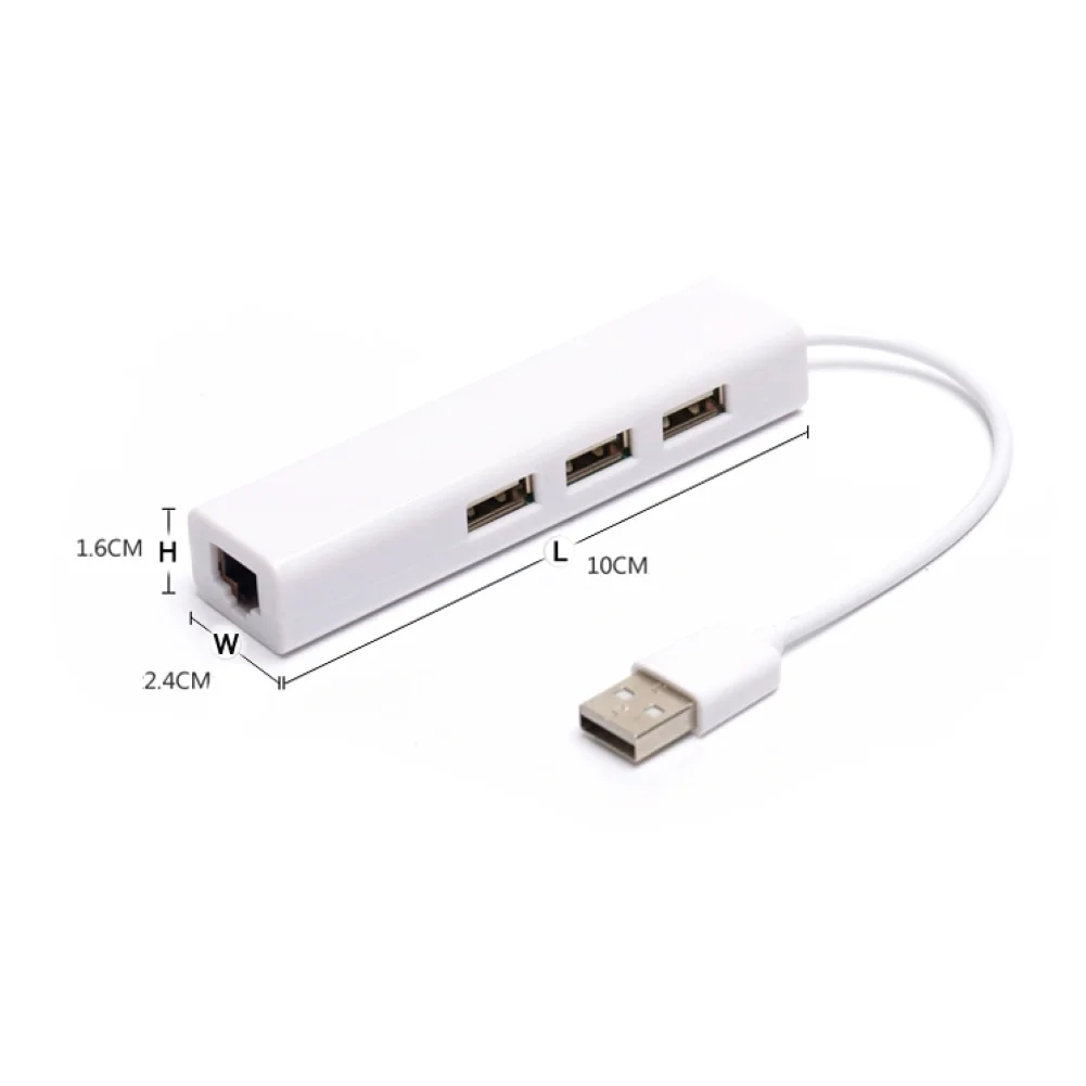 USB Ethernet usb хаб к RJ45 Lan сетевая карта 10/100 Мбит/с адаптер для Mac iOS ноутбук ПК Windows RTL8152 2