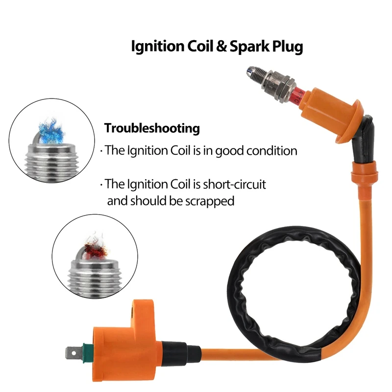 

Racing CDI Box Ignition Coil Spark Plug Kit for HONDA ATC XR CRF TRX 50Cc 70Cc 90Cc 125Cc