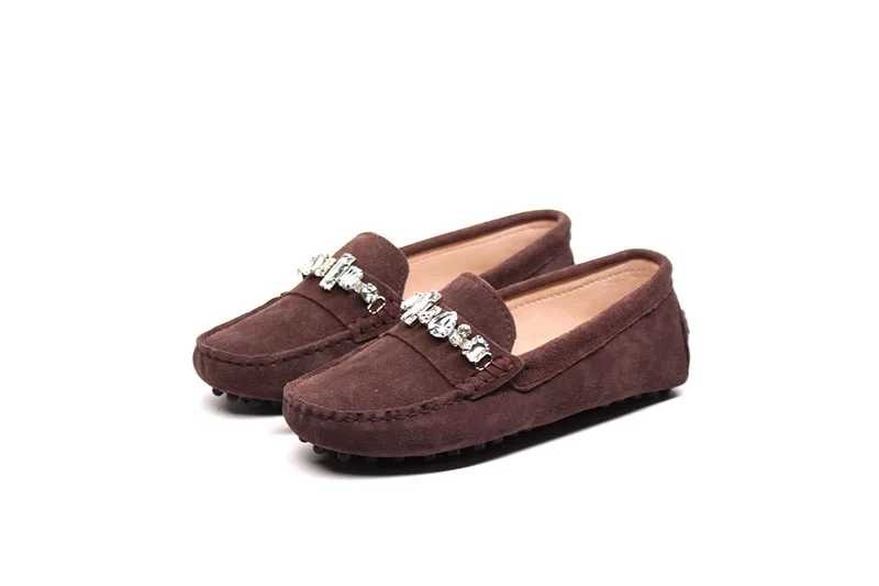 genuine cowhide leather women shoes Female Casual Fashion Flats Spring Autumn driving shoes women leather loafers