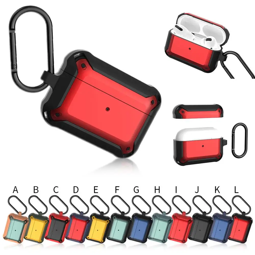 Ударопрочный защитный чехол из поликарбоната и ТПУ для AirPods Pro защита наушников