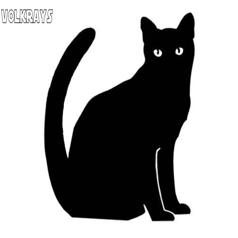 Volkrays индивидуальная Автомобильная наклейка силуэт кота животные аксессуары