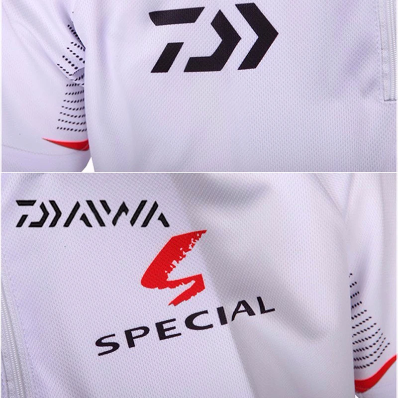 

DAIWA Fishing Clothes Men UV Sunscreen Breathable Fiber DAWA Shirt Fishing Clothing Profesional Short Sleeve Fishing Shirts