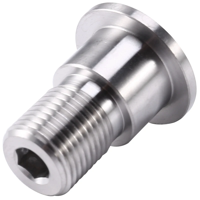 

6 Pcs Bike Accessories: 5Pcs Titanium Bike Chainring Bolts & 1 Pcs Folding Bicycle Pedal M14 Screw Titanium