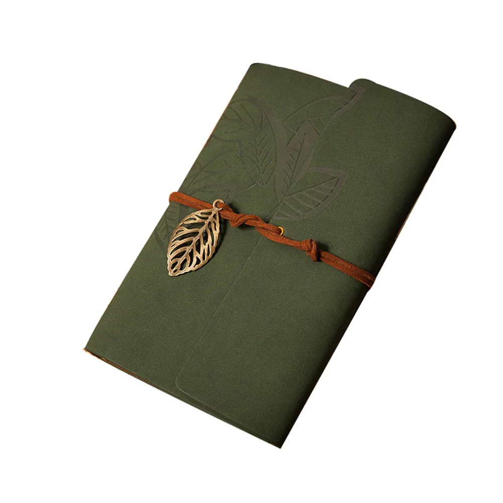 Записная книжка с подвеской в виде листа Кожаная Обложка | Канцтовары для офиса и