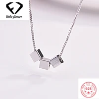 s925 sterling silver color necklace zicon pendant jewelry for women naked square pendant chain bizuteria gemstone 925 pendant
