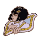 Значок журавль буккарната венто золотистый