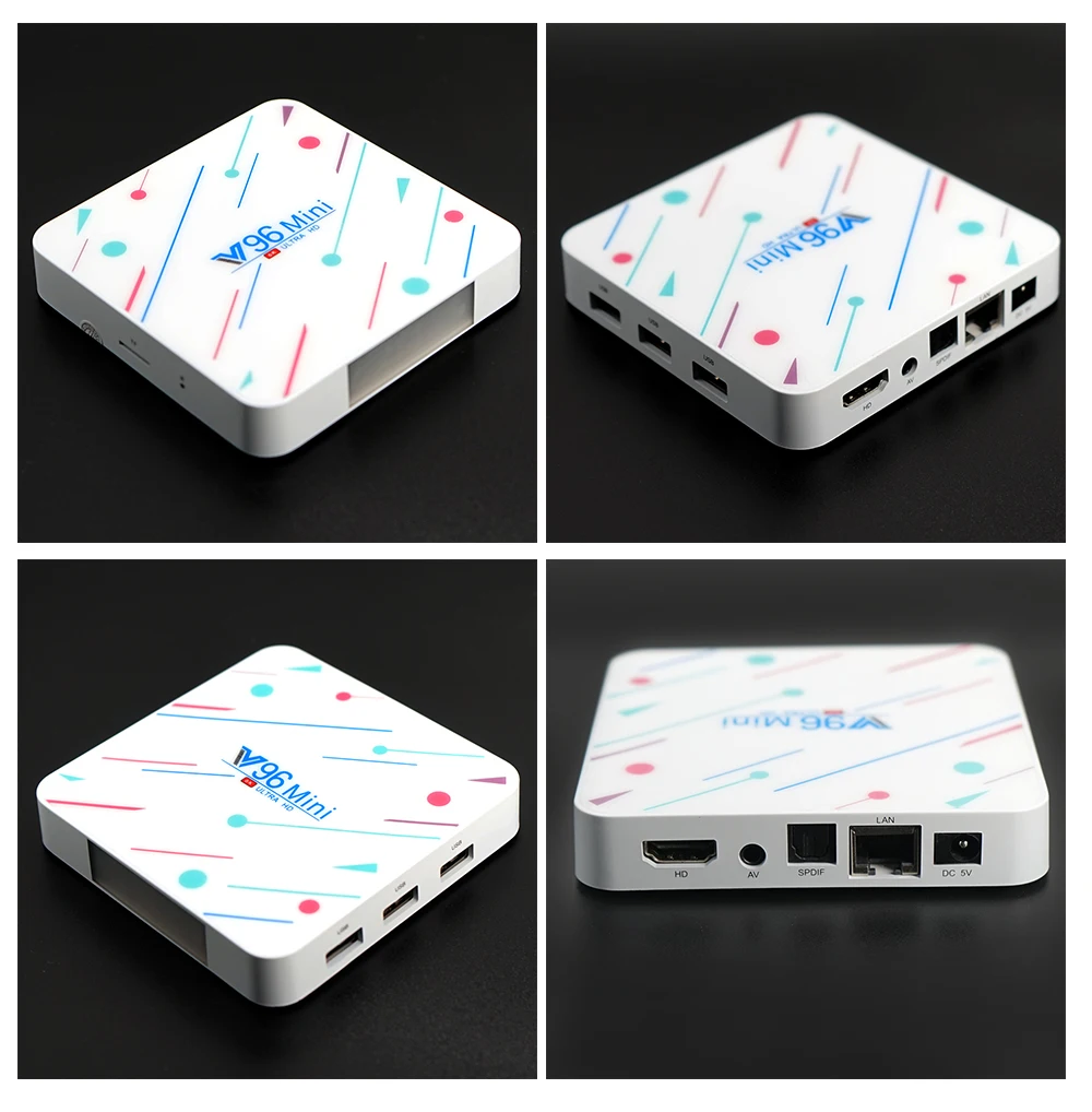 V96 H6 Cortex A53 Смарт ТВ приставка Android 9 0 4 Гб + 32 ГБ 64 128 медиаплеер HD 6K Google Voice Assistand