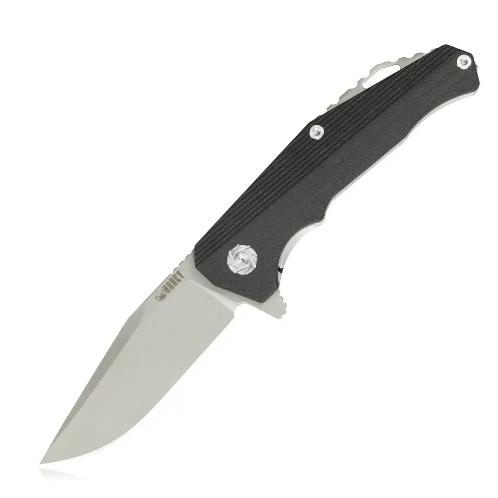 KUBEY KU216 EDC Складной карманный нож D2 стальное лезвие заполненный стеклом G10 ручные