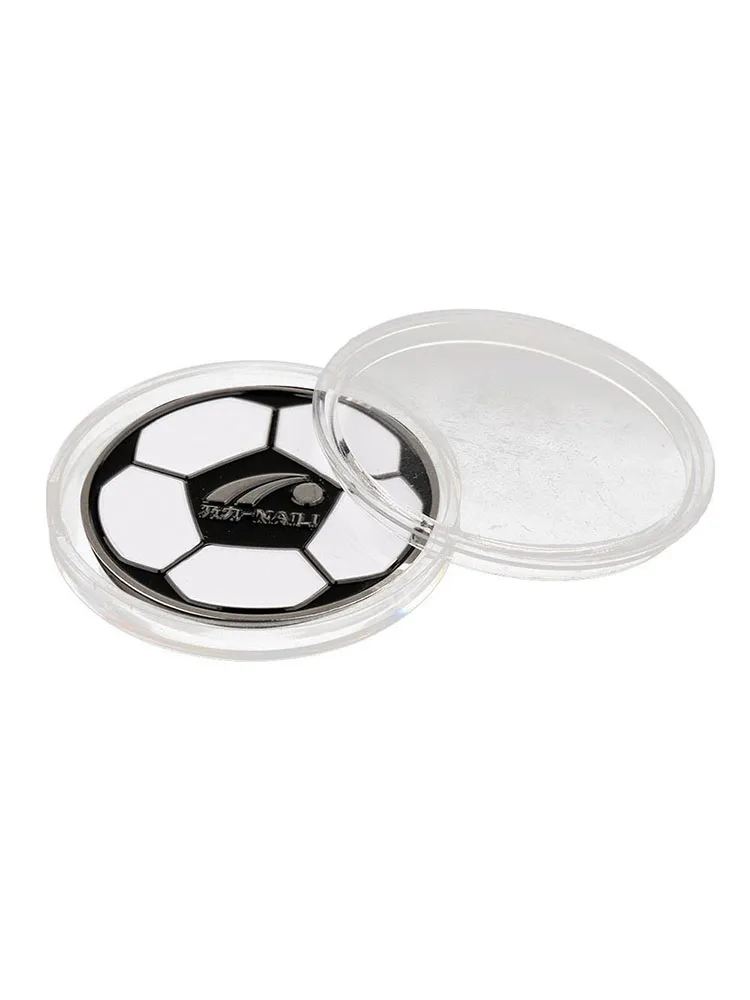 

1x Football Soccer Referee Flip Coin Judge Toss Coin with Plastic Carry Case