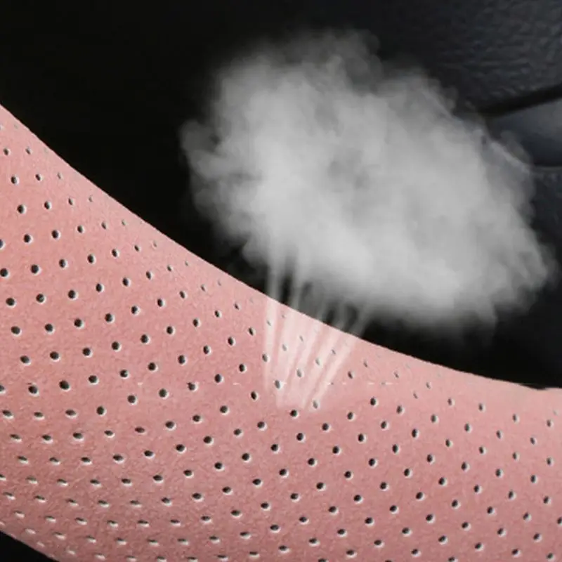 

Non-slip Cute Ears Car Steering Wheel Cover Fashionable Breathable Girls Women Auto Universal Interior Decoration Auto Car Parts