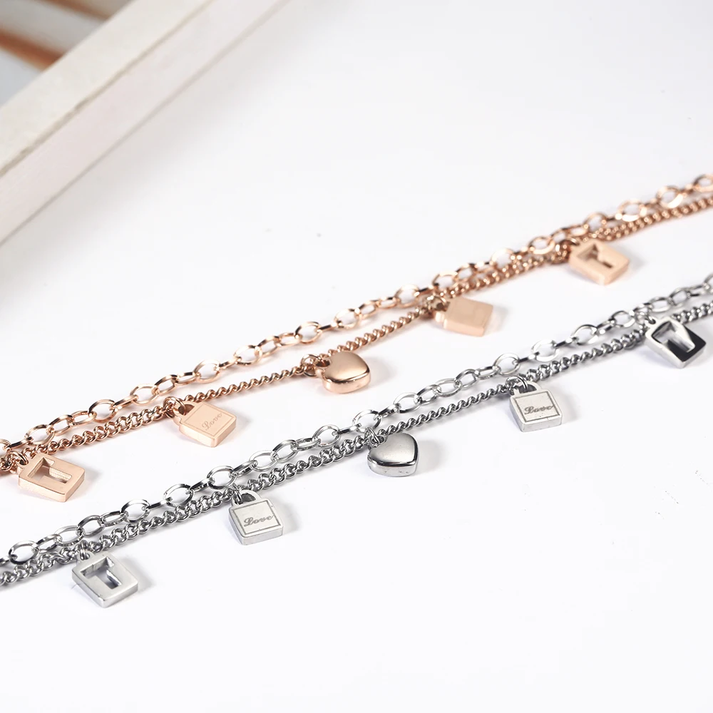 OUFEI женские ювелирные изделия из нержавеющей стали многослойные браслеты