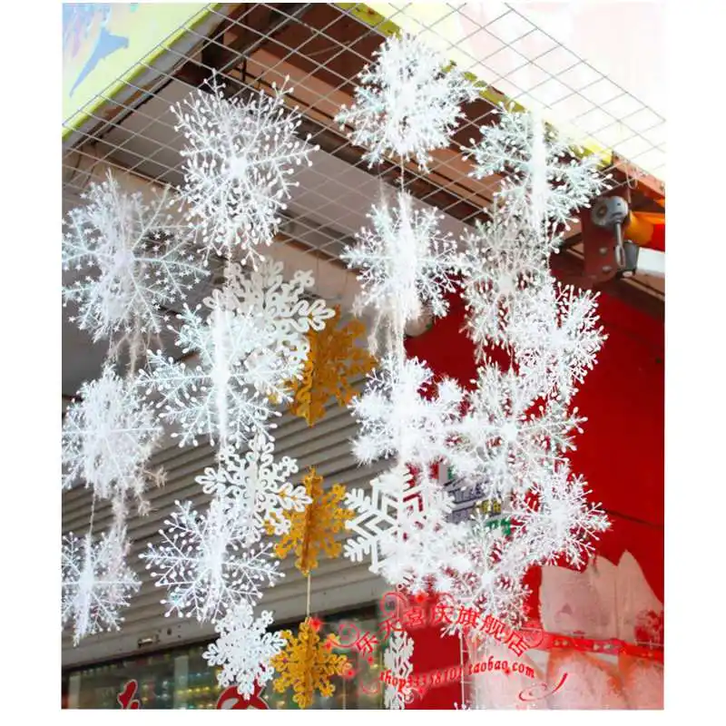 12/30/60 шт классические белые снежинки украшения Рождественская елка Вечеринка